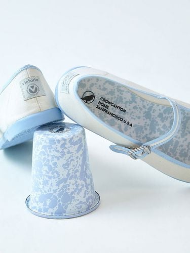 Gong-fu Bailarina Lona Shoes_Blue - VICTORIA SHOES - Modalova