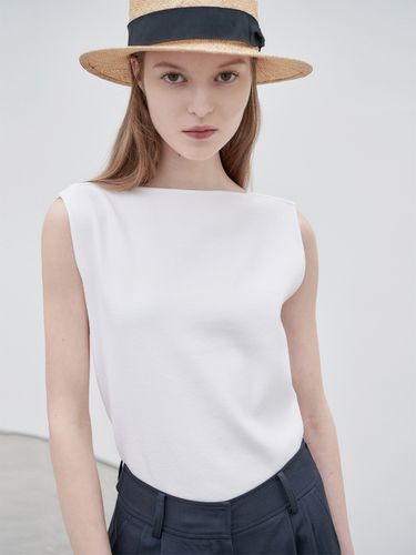 Minimal Sleeveless Knit Pullover_2 Colors - NILBY P - Modalova