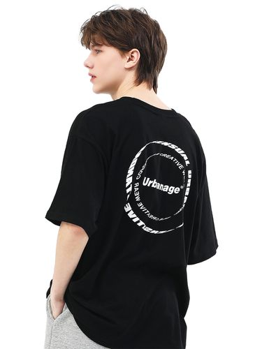 Color Sensual Circle Logo Over T-Shirt_5 Colors - URBANAGE - Modalova