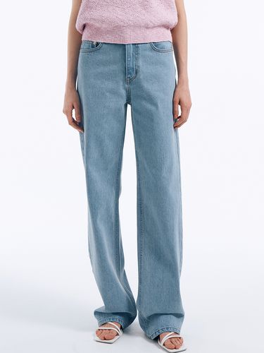 Long Straight Denim Pants - Lamerei - Modalova