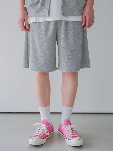 Basic Terry Cutting Sweat Shorts_4 Colors - alvinclo - Modalova