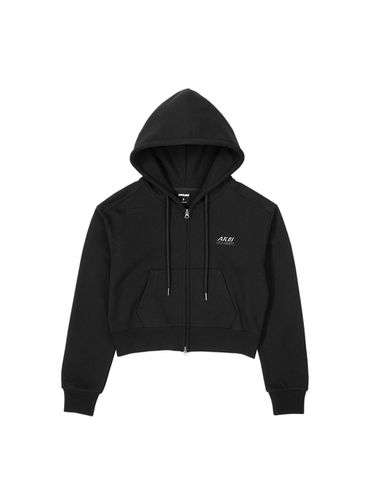 Way Crop Zip Up Hoodie (Black) - AKIII CLASSIC - Modalova