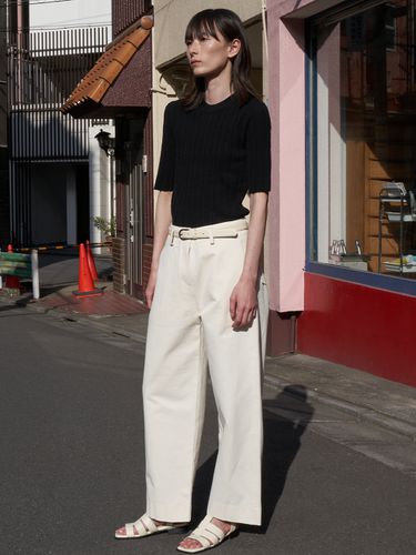 Stitch Cotton Curve Pants - rrrrre - Modalova