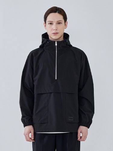 Hooded Anorak Jumper Jacket _ Black - ADHOC - Modalova