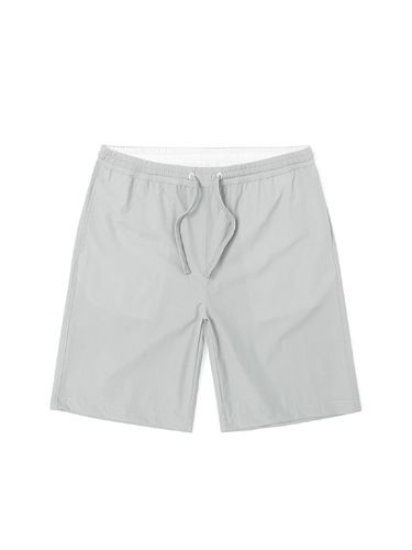 Drawstring Basic Shorts _ Grey - ADHOC - Modalova