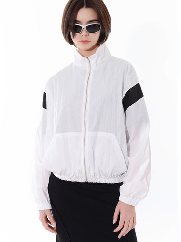 Shimmering Nylon Track Jacket - PIECEMAKER - Modalova