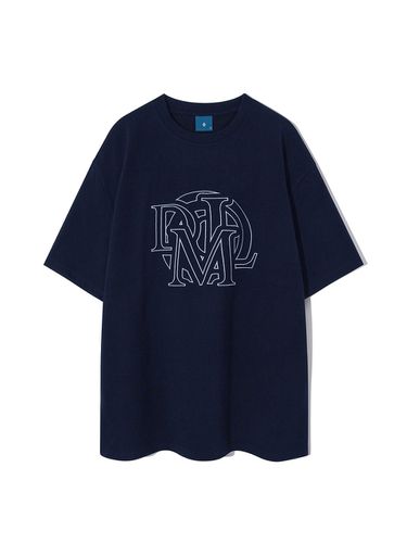 DML Stitch Logo Short Sleeve T-shirt_Navy - DIAMOND LAYLA - Modalova