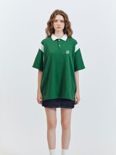 Varsity Polo Shirt (Green) - SEARCH410 - Modalova