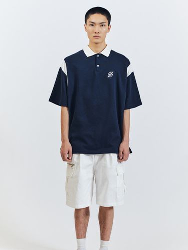 Varsity Polo Shirt (Navy) - SEARCH410 - Modalova