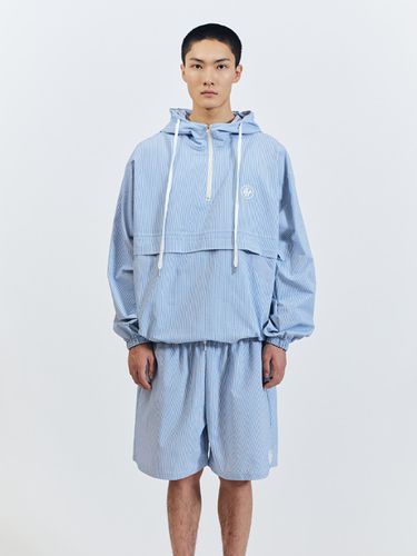 Seersucker Anorak Zip-Up Hoodie () - SEARCH410 - Modalova