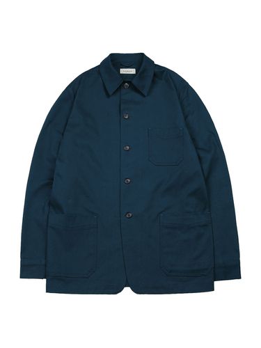 Cotton French Work Jacket_Blue - SORTIE - Modalova