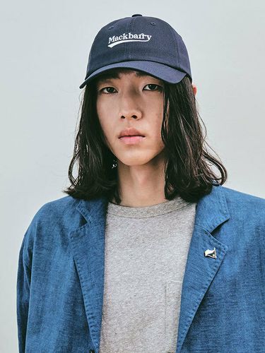 Signature Logo Ball Cap_Navy - MACK BARRY - Modalova