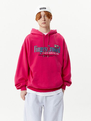 Finger Cross Embroidery Hoodie [] - ODD STUDIO - Modalova