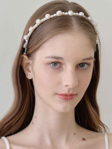 Freshwater Pearl Hairband - Jean Paul Clarisse - Modalova