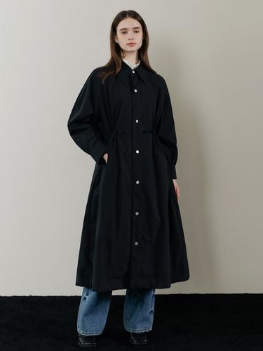 Wave Oversized Classic Collar Coat_Black - hardcore happiness - Modalova