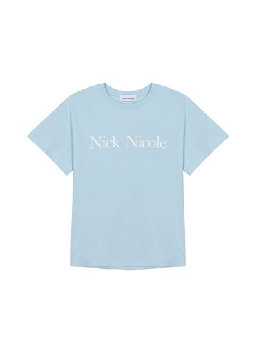 Nicole Basic Logo Tee_Sky Blue - NICK&NICOLE - Modalova