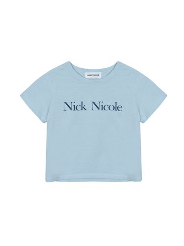 Nicole Classic Logo Crop Tee_Sky Blue - NICK&NICOLE - Modalova