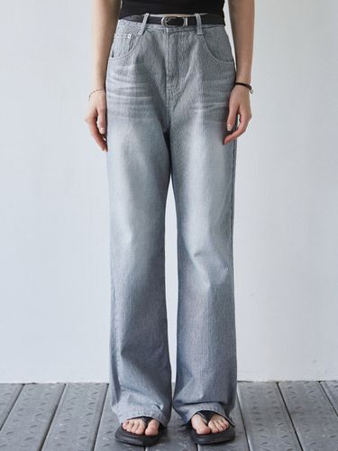 NNC Stripe Washing Pants_Vintage Gray - NICK&NICOLE - Modalova