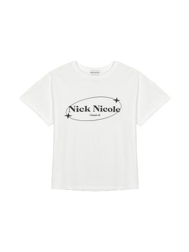 NNC Circle Star Logo Tee_White - NICK&NICOLE - Modalova