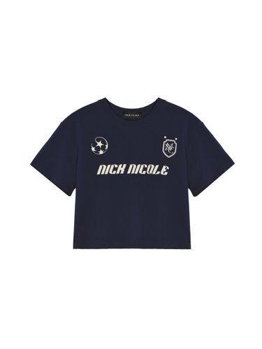 Nicole Street Crop Tee_Navy - NICK&NICOLE - Modalova