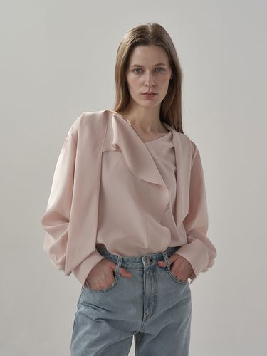 Mar Tie Blouse _Pink - MOMET - Modalova