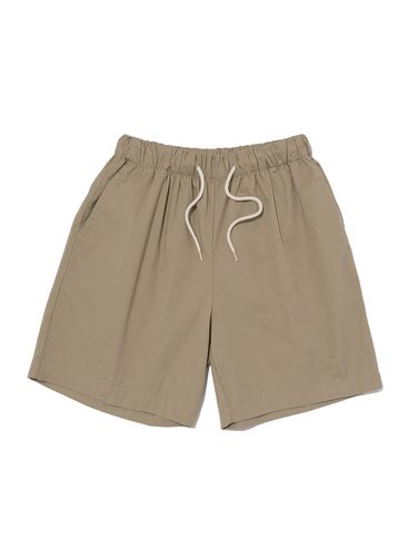 Basic Banding Short Pants_Dark Beige - Analogmood - Modalova