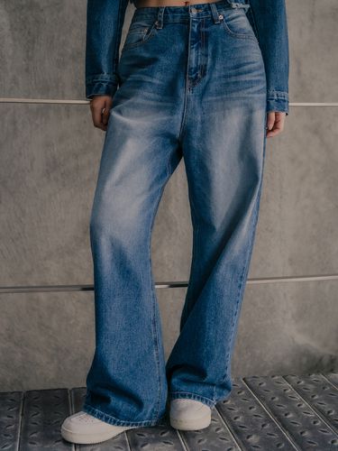 Signature Wide Denim Pants - hardcore happiness - Modalova