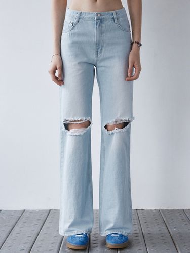 NNC Minimal Bootcut Pants_Light Blue - NICK&NICOLE - Modalova