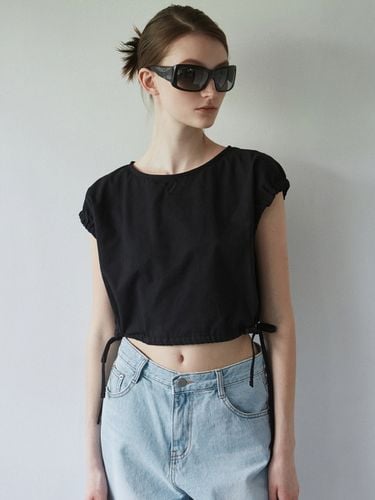 NNC Shirred Sleeveless Blouse_Black - NICK&NICOLE - Modalova