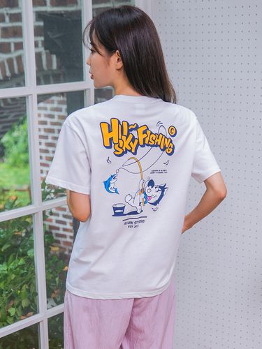 Women Husky Fishing T-Shirt - alvinclo - Modalova