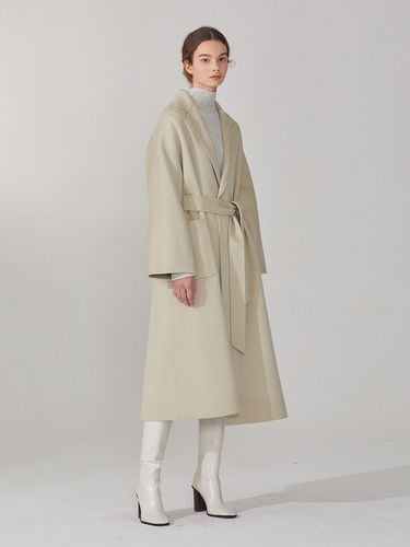 Cashmere Blend Handmade Coat_Cream - MUSEE - Modalova