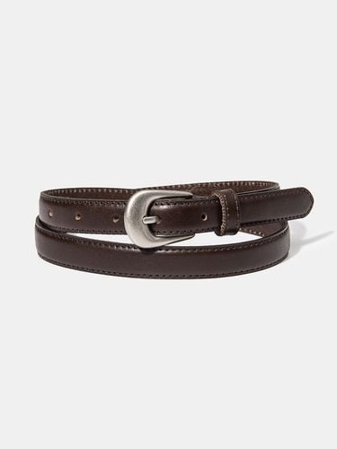 Simple Western Leather Belt_Brown - halden - Modalova