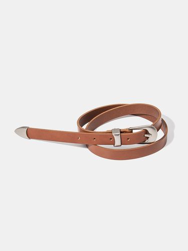 Western Leather Belt_Tan - halden - Modalova