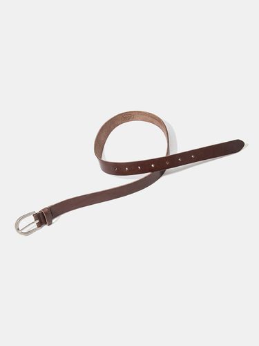 Basic Leather Belt_Brown - halden - Modalova