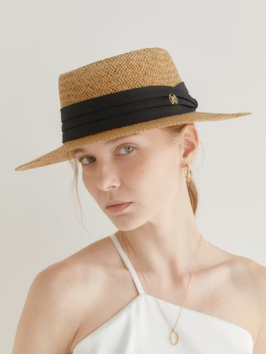 Classic Fedora Panama Hat_Black - halden - Modalova