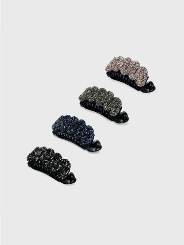 Wave Crystal Half Moon Hair Clip - Jean Paul Clarisse - Modalova