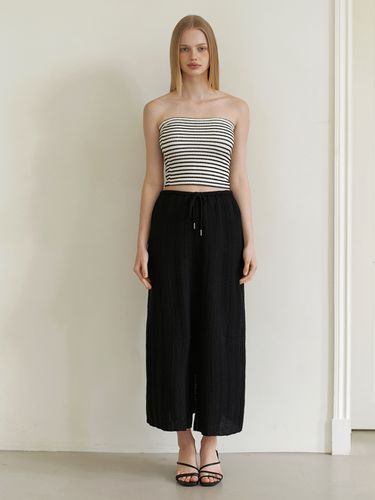 Basic Slit Knit Long Skirt_Black - KINDABABY - Modalova