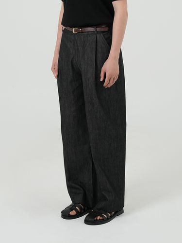 Similar Wide One Tuck Denim Pants - U&lc - Modalova