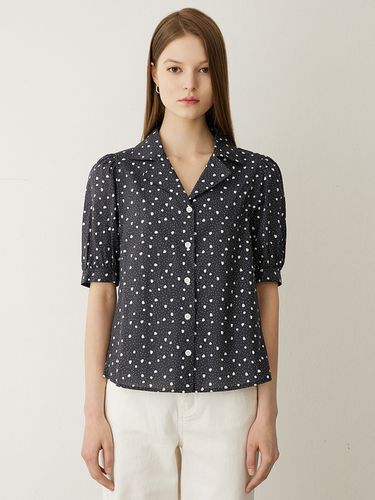 Puff Cotton Flower Blouse - SISTINA - Modalova