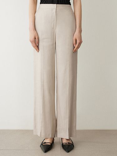 Linen Long Wide Setup Pants - SISTINA - Modalova