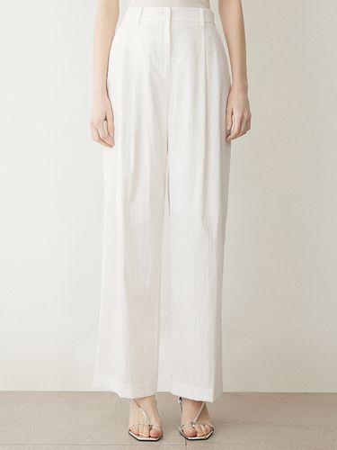 Button One-tuck Wide Pants - SISTINA - Modalova