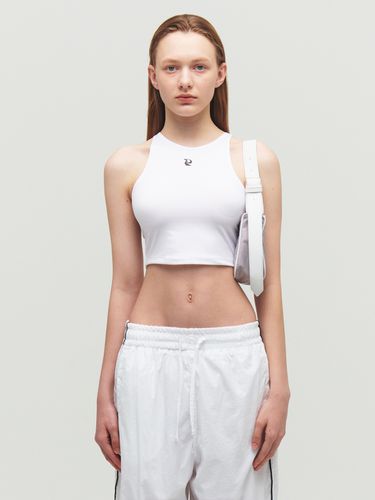 Crop Jersey Sleeveless_White - Porta - Modalova