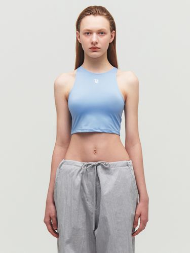 Crop Jersey Sleeveless_Blue - Porta - Modalova