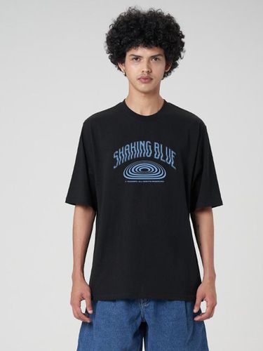 Shaking Blue Short Sleeve T-Shirt_Black - RADINEO - Modalova