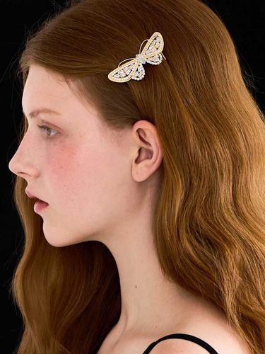 Cubic Butterfly Hair Clip - Jean Paul Clarisse - Modalova