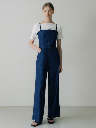 Comos 901 Rough Denim Jumpsuit - ourcomos - Modalova