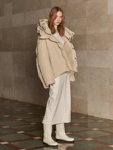 BAZEL Reversible Down Puffer Jumper_Soft Beige - MUSEE - Modalova