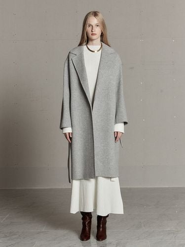 Cashmere Blended Handmade Coat_Soft Gray - MUSEE - Modalova