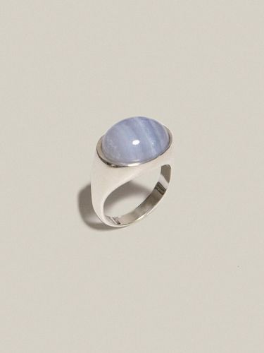 Bonbon Ring Blue Lace Chalcedony - partez - Modalova