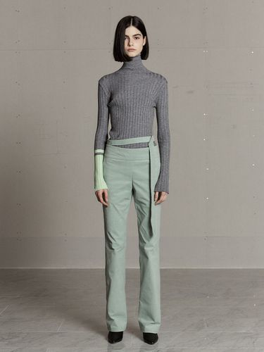 Boots-cut Corduroy Pants_Mint - MUSEE - Modalova